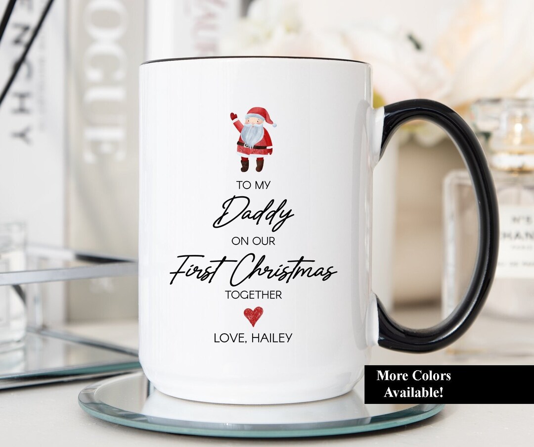 Christmas Mug for Daddy, First Christmas as My Daddy Cup, Baby First