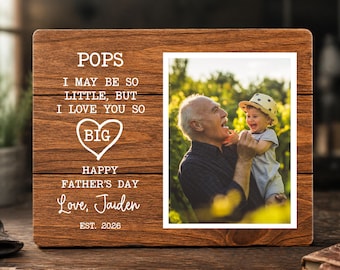 Marco de fotos personalizado para papá, tablero de fotos para papá, regalo del Día del Padre para papá de parte de sus nietos (pound-DZP7B9E)