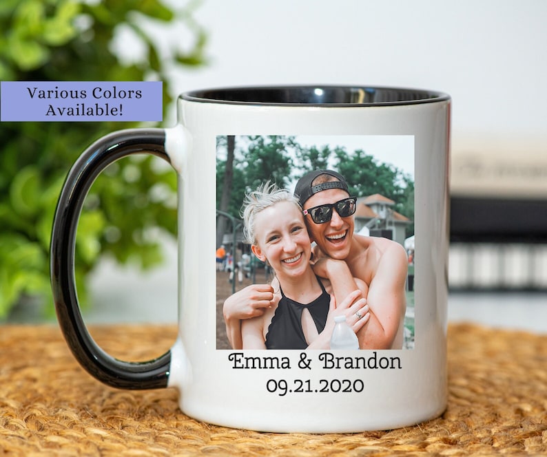 Personalized Photo Coffee Mug, Personalized Anniversary Photo Mug, Photo Mug Personalized, Mug With Photo/Text, Custom Photo Coffee Mug image 9