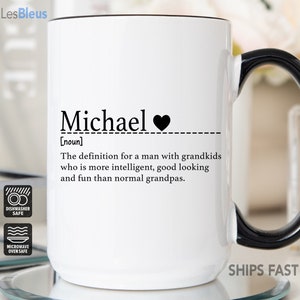 Taza de definición de nombre personalizada, taza de café de nombre personalizado con definición personalizada, taza de nombre personalizado, taza de significado de nombre, taza de definición de nombre imagen 1