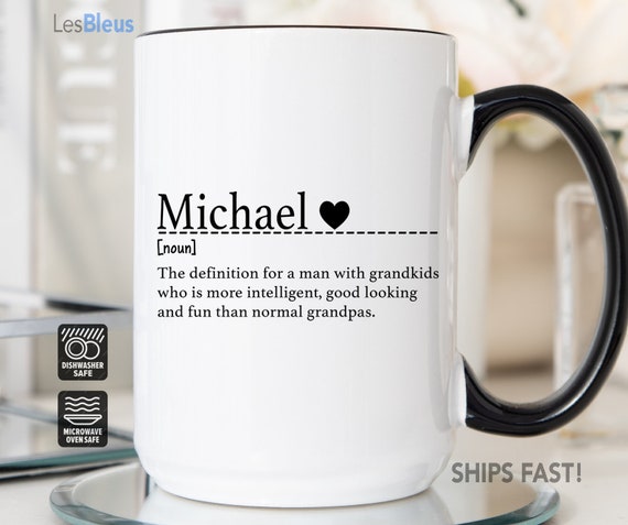 Personalized Name Definition Mug, Custom Coffee Cup for Christmas, Secret Santa Gift, Personalized Name Meaning Mug for Him or Her