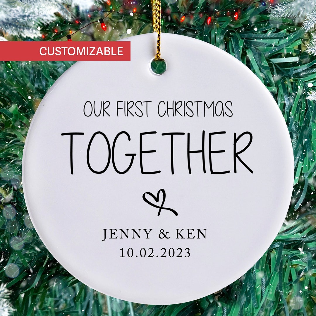 Our First Christmas Together Ornament, Couples Christmas Gift, Couples
