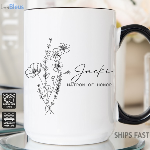 Matron Of Honor Mug, Matron Of Honor Gift, Matron Of Honor Proposal, Matron Of Honor Personalized Coffee Mug, Matron Of Honor Coffee Cup