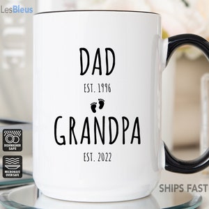 New Grandpa Mug, New Grandpa Gift, Dad To Grandpa, New Grandpa Coffee Mug, Grandpa To Be Gift, New Grandpa Cup, Grandpa To Be Mug