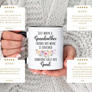 Great Grandma Mug, Great Grandma Birthday Mother’s Day Gift, Promoted To Great Grandma (LB-EHGWOPO) image 4