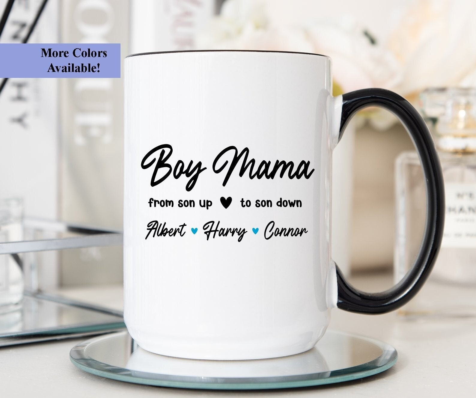 So God Made A Boy Mom Deluxe Mug