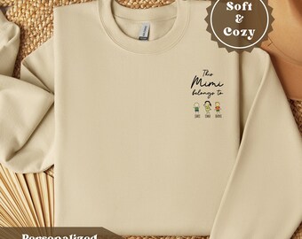 This Mimi Belongs To Sweatshirt, Gift for Mimi Sweatshirt, Personalized Mimi  Sweater, Gift for Mimi From Grandchildren, Mimi Sweatshirt