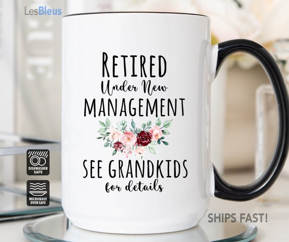 Retired Mug, Retired Grandma Mug, Grandma Retirement Gift, Full Time Grandma, Grandma Retirement Cup, Retirement Gift For Grandma