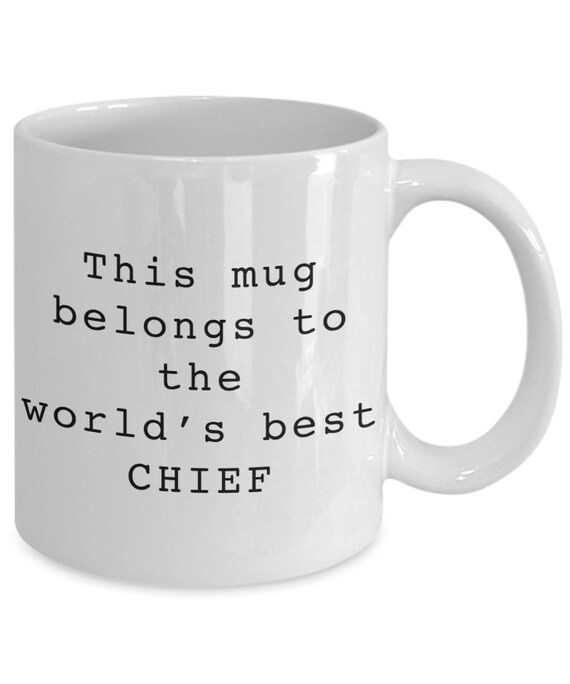 Chief mug chief gifts chief gift idea gift for chief chief Etsy