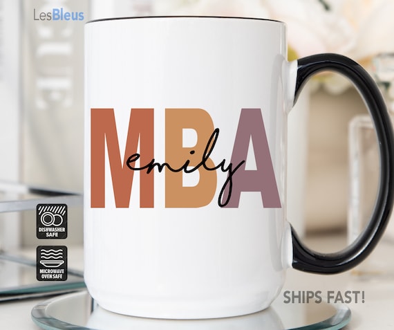 MBA Mug Personalize, MBA Gift, MBA Gift For Women, Customize Mba Name Mug, Mba Coffee Mug, Mba Cup, Mba Graduate Gift Mug, Mba Graduate Gift