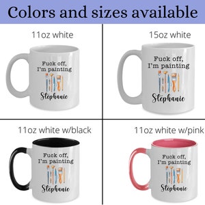 Taza de pintor, regalo de artista, taza de café de pintor, taza de artista, regalo de pintor, taza de artista, taza de pintor, taza de café de artista, taza de café de artista imagen 7