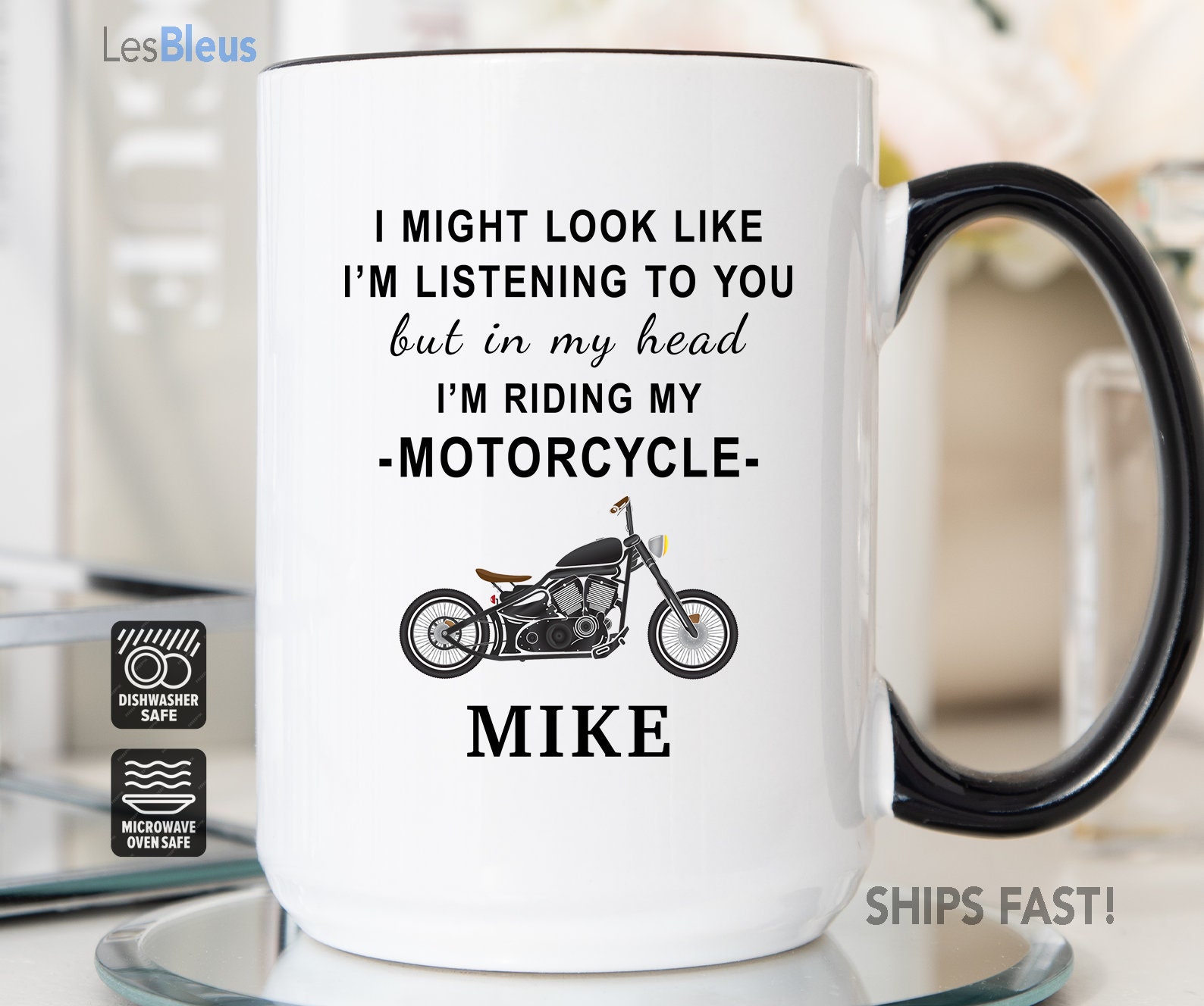 Motorcycle lady rider mug / moto owner mug / moto fan gift ideas / rider  coffee mug / moto girl