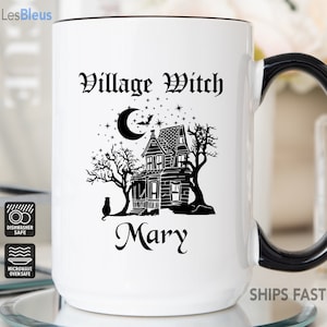 Village Witch Mug Personalized, Witchy Gifts For Women, Village Witch Coffee Cup, Village Witch Coffee Mug, Witchy Gifts For Women