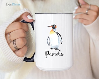 Penguin Mug, Penguin Gifts, Personalized Penguin Coffee Mug, Penguin Gifts For Women, Penguin Cup, Penguin Lover Gifts, Penguin Coffee Cup