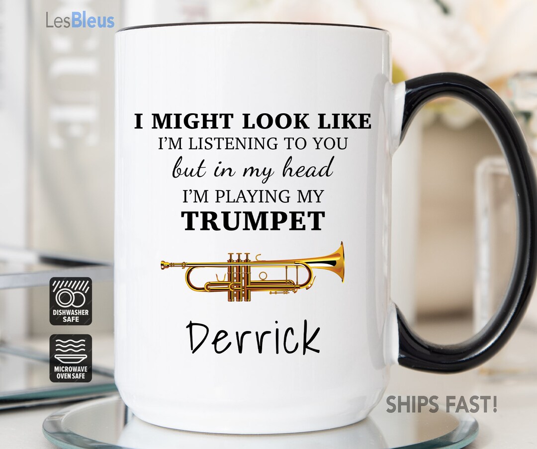 Trumpet Mug, Trumpet Gifts, Trumpet Coffee Mug, Trumpet Player Gift
