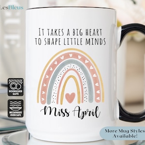 Custom Teacher Mug, Gift For Teacher, Teacher Appreciation Gift, Personalized Teacher Coffee Cup