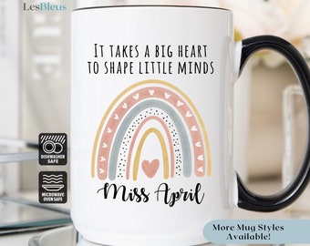 Custom Teacher Mug, Gift For Teacher, Teacher Appreciation Gift, Personalized Teacher Coffee Cup