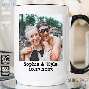 Personalized Photo Coffee Mug, Personalized Anniversary Photo Mug, Photo Mug Personalized, Mug With Photo/Text, Custom Photo Coffee Mug