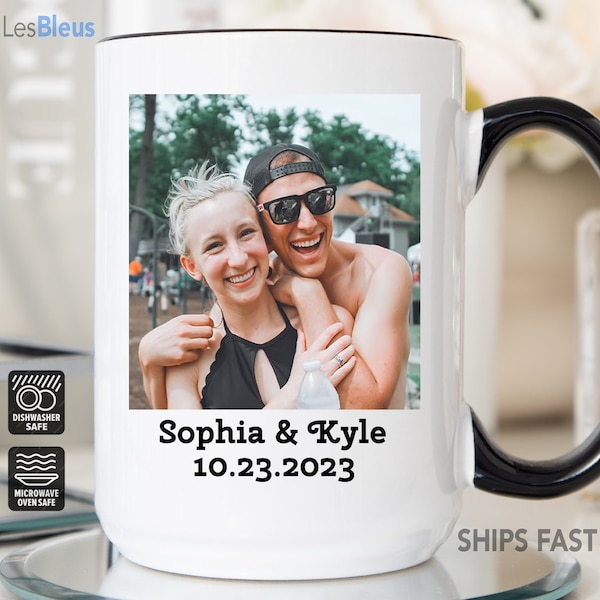 Personalized Photo Coffee Mug, Personalized Anniversary Photo Mug, Photo Mug Personalized, Mug With Photo/Text, Custom Photo Coffee Mug