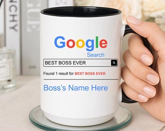 Mug noir du Big Boss en coffret cadeau - Cadeau Rigolo