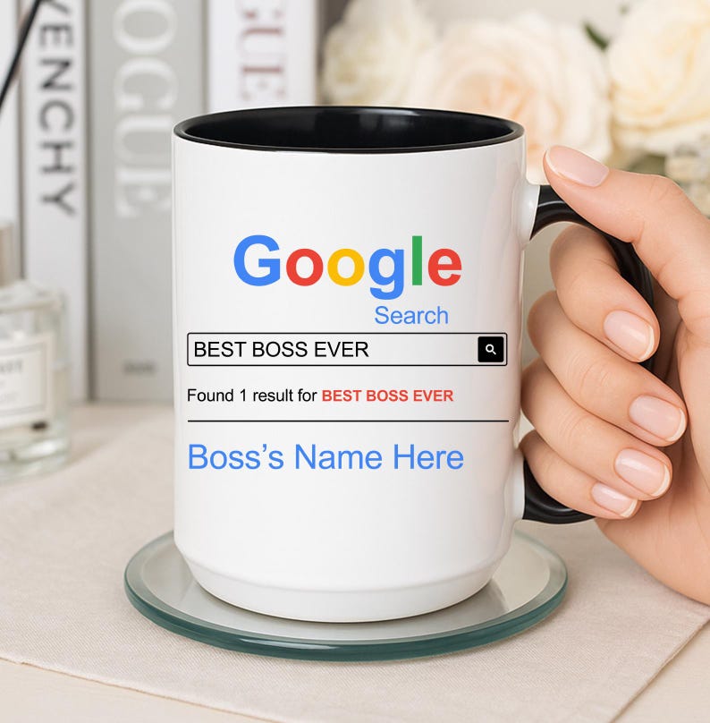 Taza para el mejor jefe, regalos para el mejor jefe, regalo para el Día del Jefe, taza personalizada para el jefe, regalos para el mejor jefe, regalos para jefes que se van imagen 1