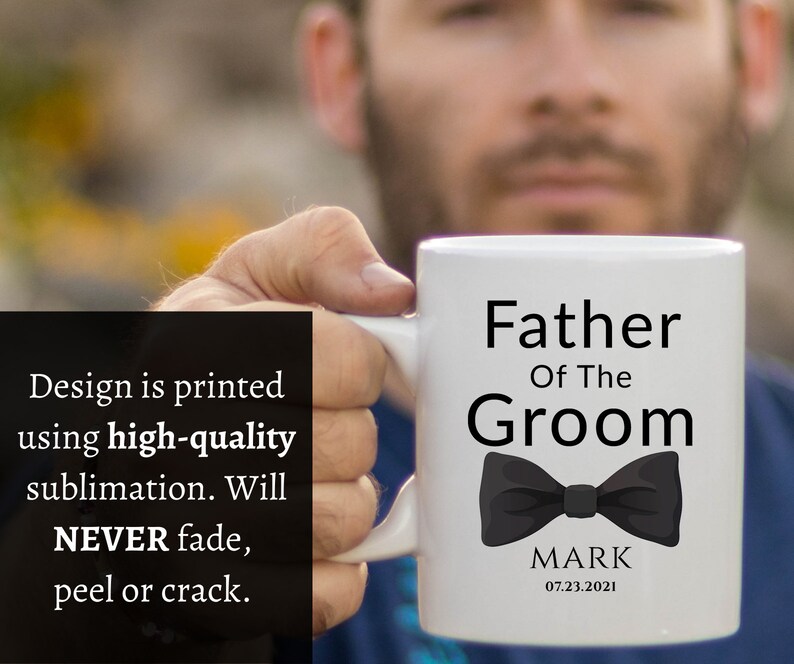 Personalized Father of the Groom Mug Father of the Groom Etsy