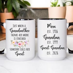 Great Grandma Mug, Great Grandma Birthday Mother’s Day Gift, Promoted To Great Grandma (LB-EHGWOPO) image 6