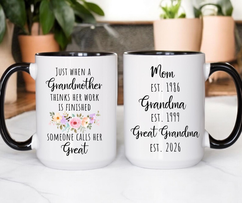 Great Grandma Mug, Great Grandma Birthday Mother’s Day Gift, Promoted To Great Grandma (LB-EHGWOPO) image 6