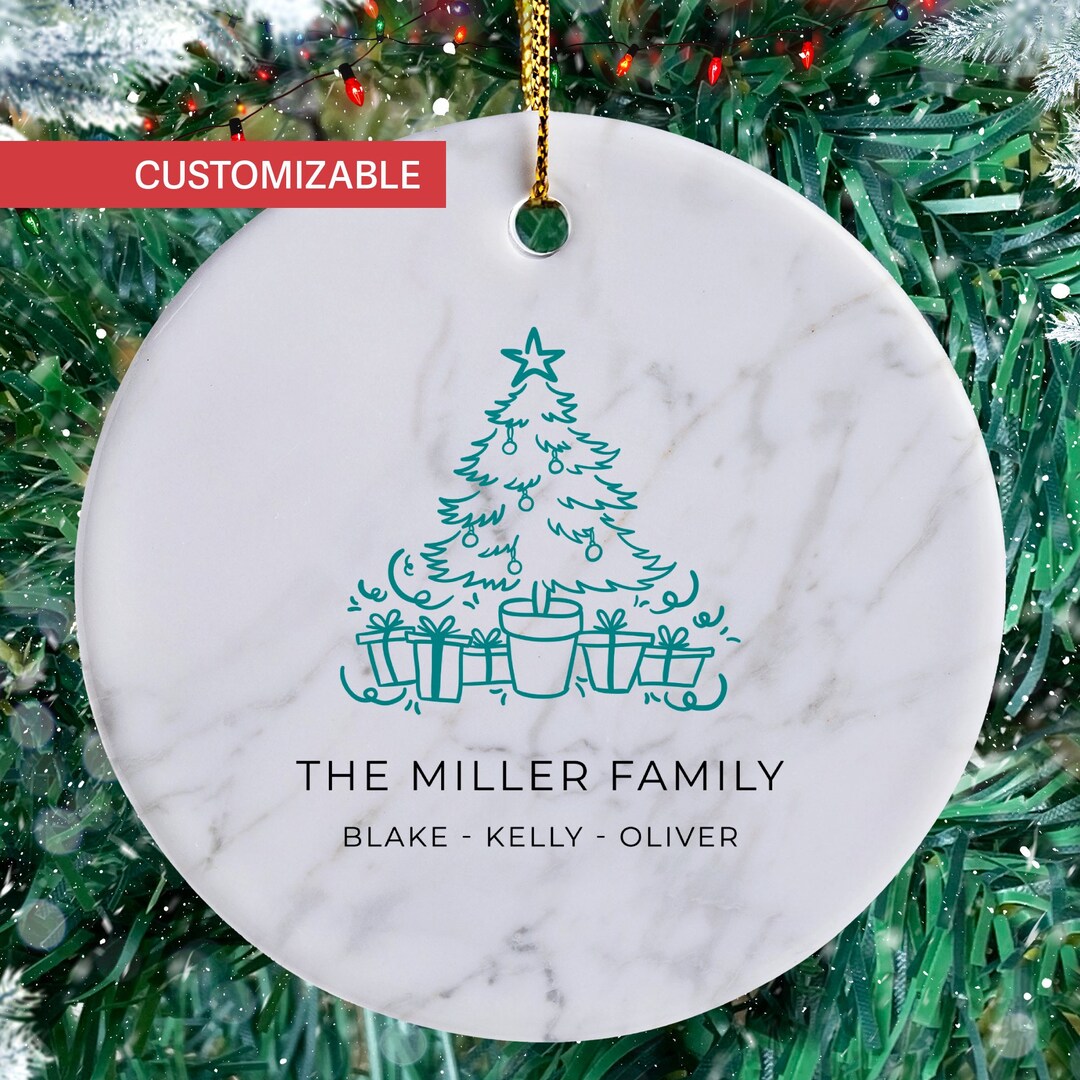 Personalized Family Christmas Ornament Family Christmas Gift - Etsy