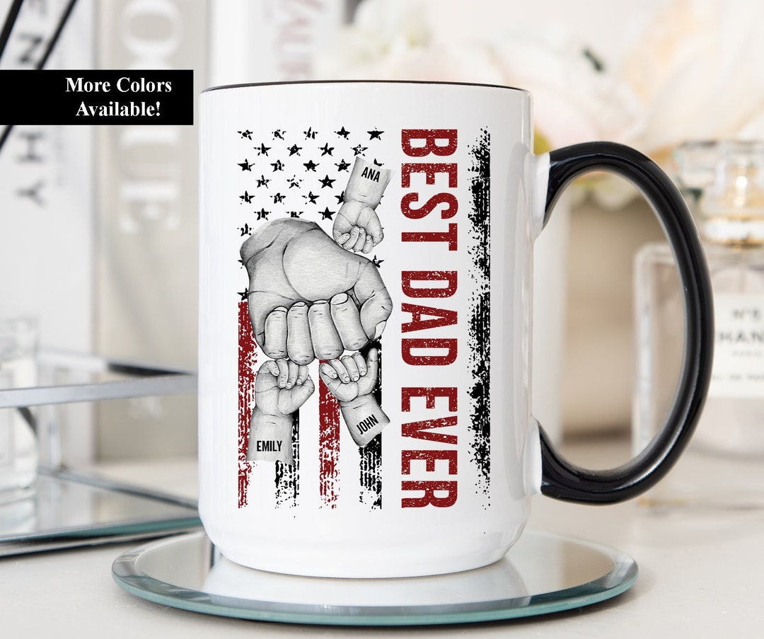 Best Dad Ever Fist Bump Mug, Father's Day Fist Bump Mug, Dad Gifts, Dad