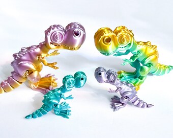 Flexible T-Rex Fidget Toy | Articulating Dinosaur Gift