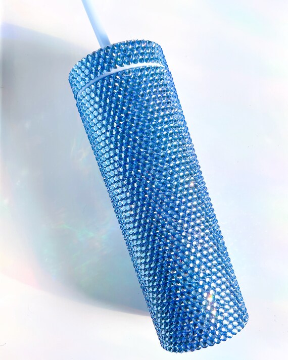 Blue Rhinestone Cup Kit  Bling out a 16oz Cold Tumbler