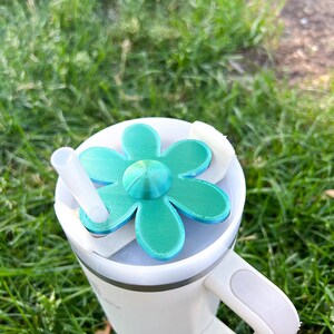 Flower Lid Topper for Stanley 40oz Tumbler | Drink Marker | Lid Topper