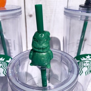 Customizable Boogie Man Straw Topper | Halloween Tumbler Accessory