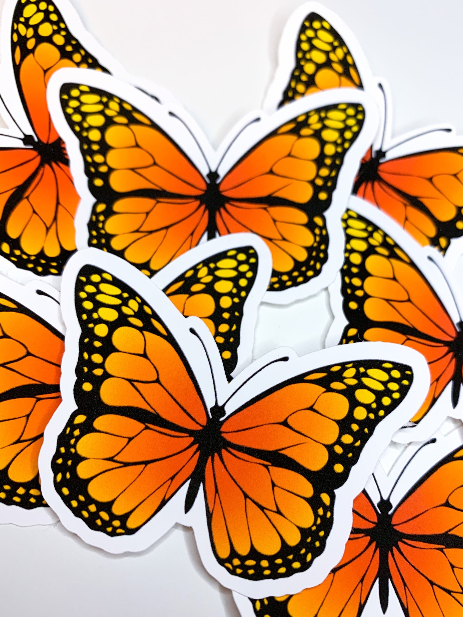 Butterfly Sticker Yellow Butterfly Laptop Sticker Etsy