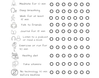 Essential Checklist Bundle, Cleaning, Self-Care, Routine (Digital Download)