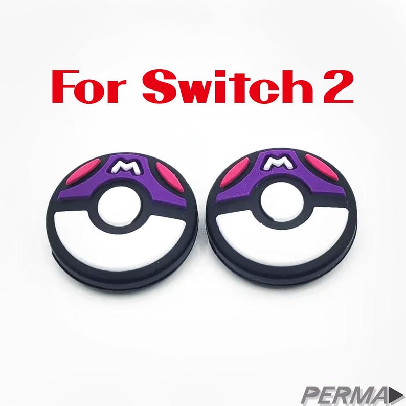 Thumb Stick Grip Joystick Covers – Thumb Grips for Original Switch, Switch Lite & OLED – Joy-Con Caps – Switch Accessories Master Ball Switch 2