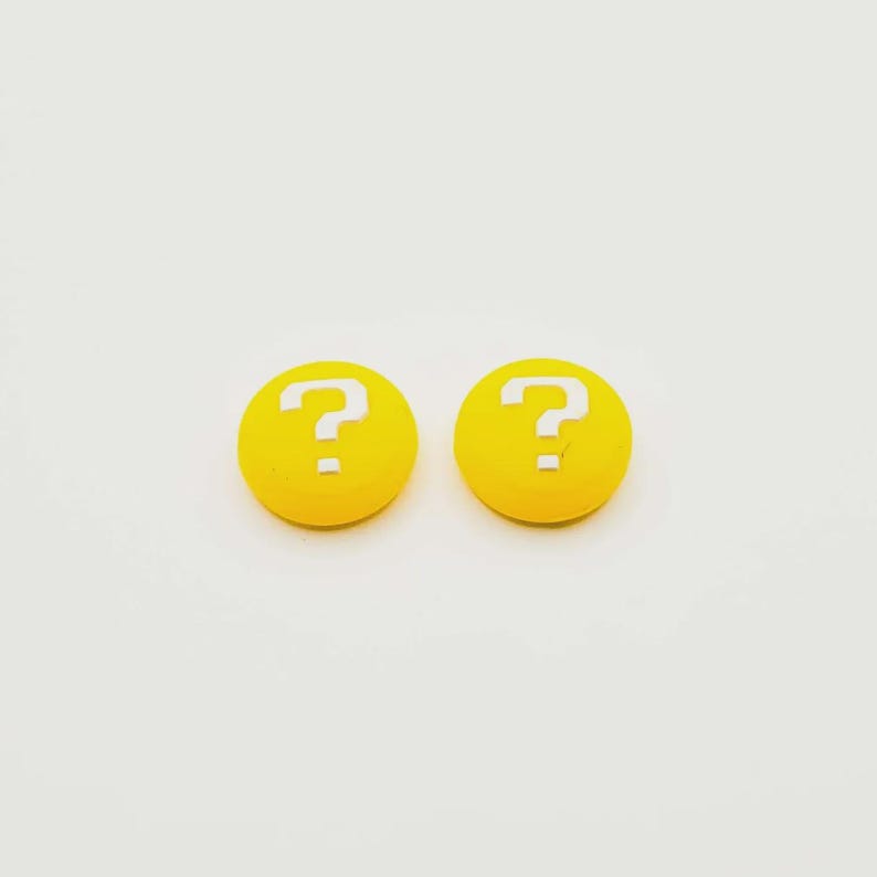 Thumb Stick Grip Joystick Covers – Thumb Grips for Original Switch, Switch Lite & OLED – Joy-Con Caps – Switch Accessories Question Mark Block