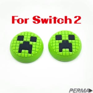 Thumb Stick Grip Joystick Covers – Thumb Grips for Original Switch, Switch Lite & OLED – Joy-Con Caps – Switch Accessories Creeper Switch 2