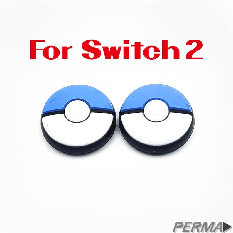 Thumb Stick Grip Joystick Covers – Thumb Grips for Original Switch, Switch Lite & OLED – Joy-Con Caps – Switch Accessories Blueball Switch 2