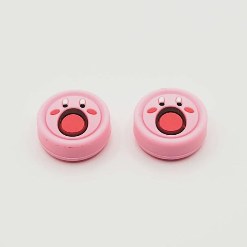 Thumb Stick Grip Joystick Covers – Thumb Grips for Original Switch, Switch Lite & OLED – Joy-Con Caps – Switch Accessories Open-Mouth Kirby
