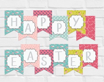 Pancarta de Pascua: Decoración imprimible DIY (Descarga digital)