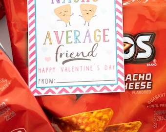 Etiquetas imprimibles de San Valentín con juegos de palabras para compartir en el aula y como recuerdo de fiesta.