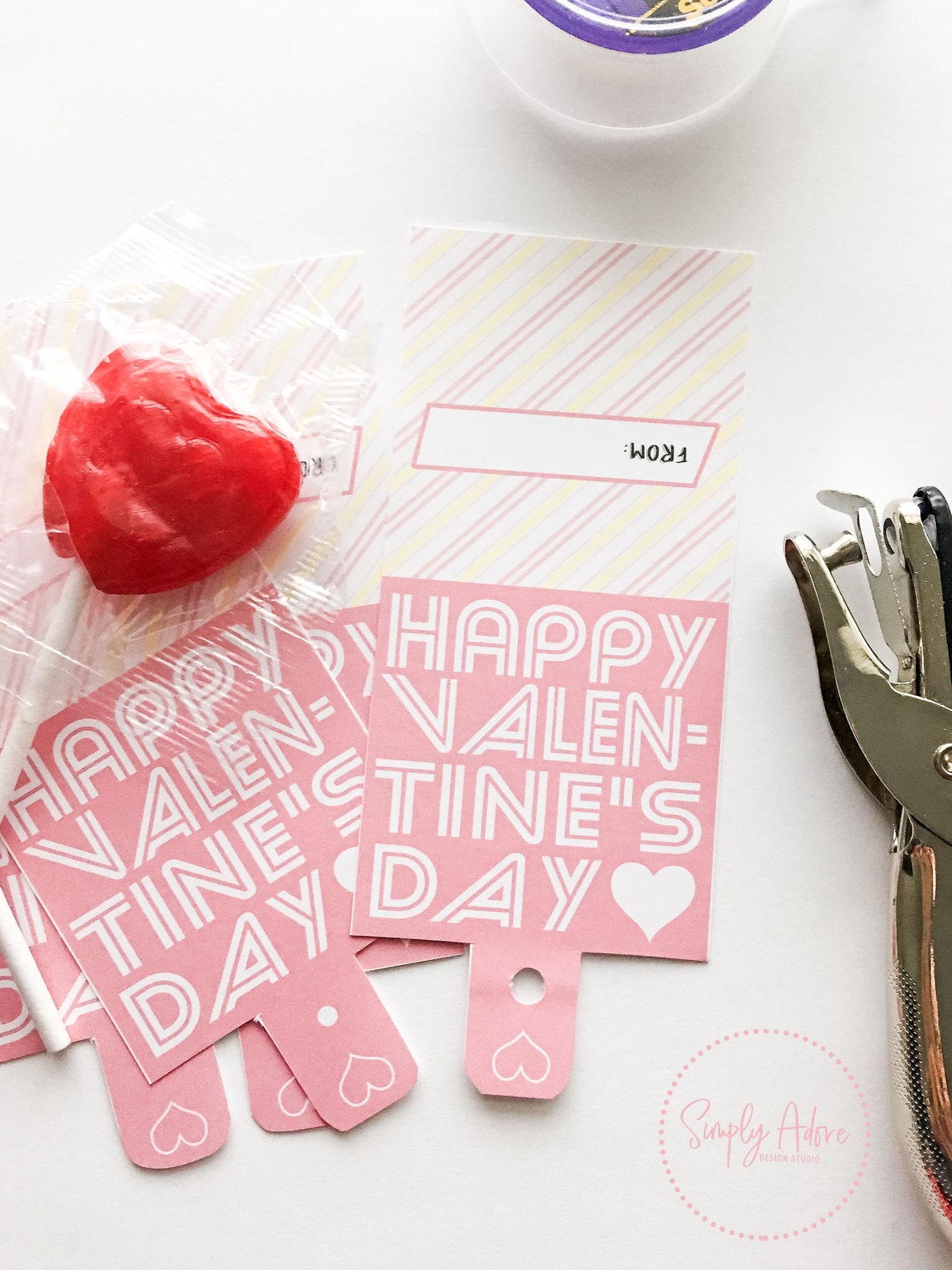 Printable Valentine Lollipop Cover | Valentines Day | Kids Valentines ...