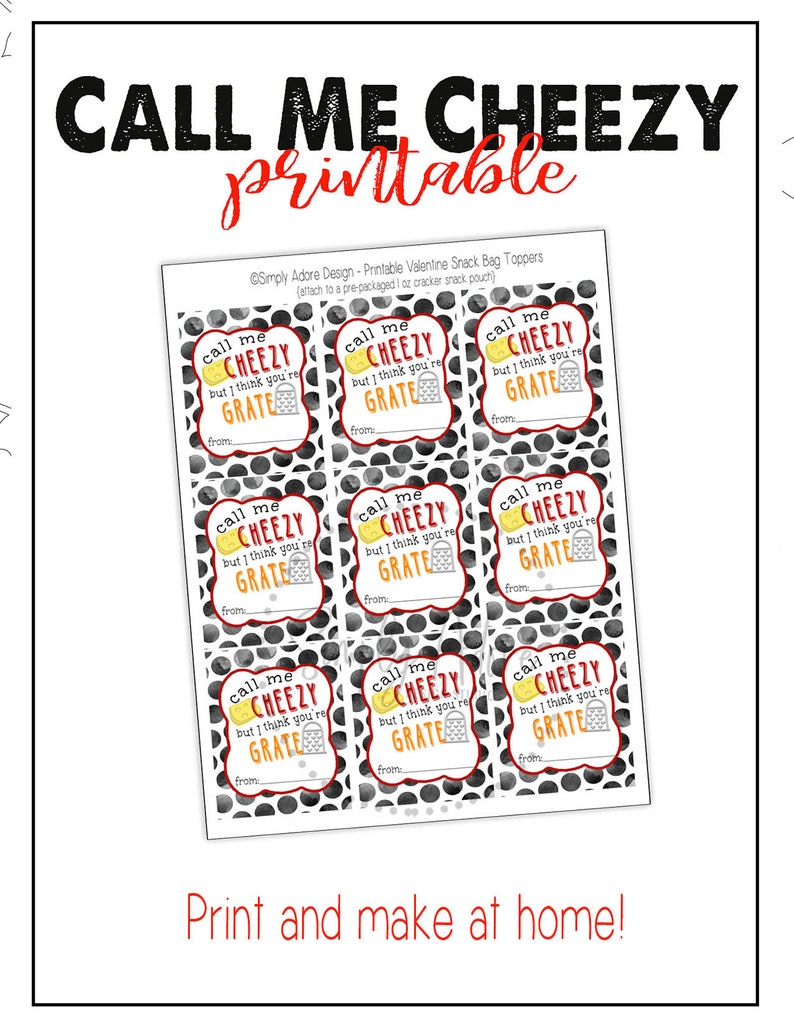 Cheez-it Printable | Printable Classroom Valentine | Valentines Day ...
