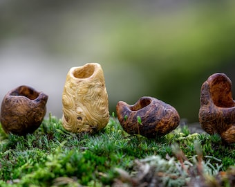 8 mm Dreadperlen aus Baumperlen einer Eiche - naturbelassenen