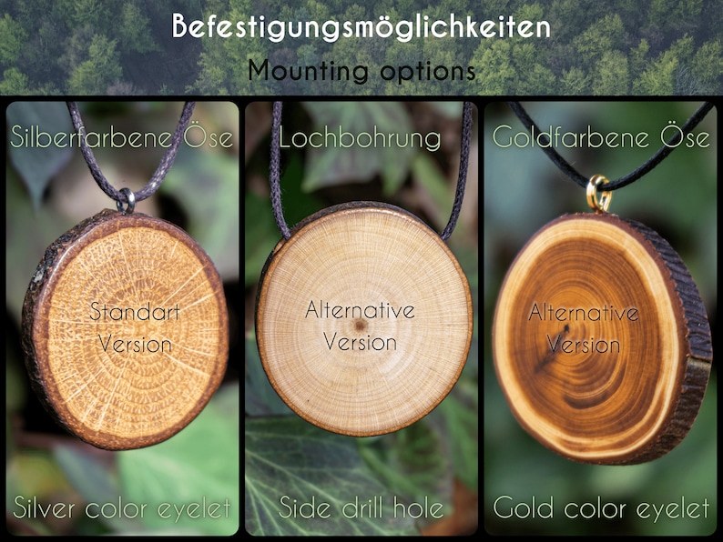 Spirit animal Mama bear necklace, personalized wooden pendant, grizzly bear totem, animal jewelry, nature lover gift, woodland animals image 5