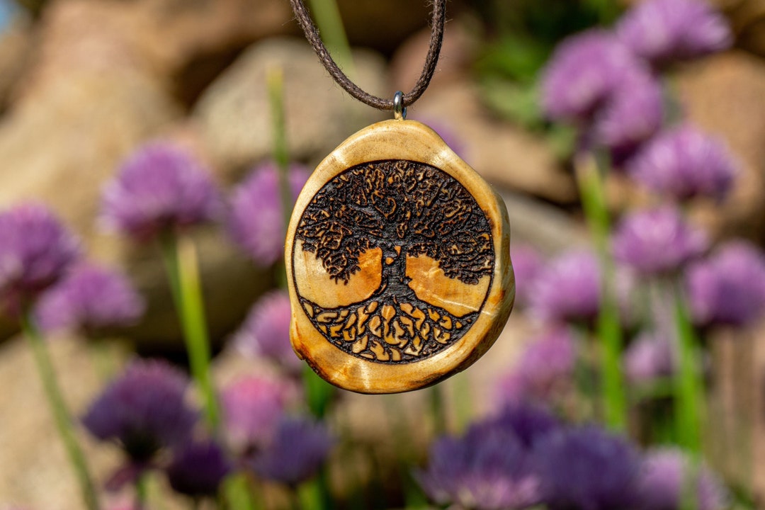 Tree of Life Pendant Light Yggdrasil Tree Bead Necklace Shaman Talisman