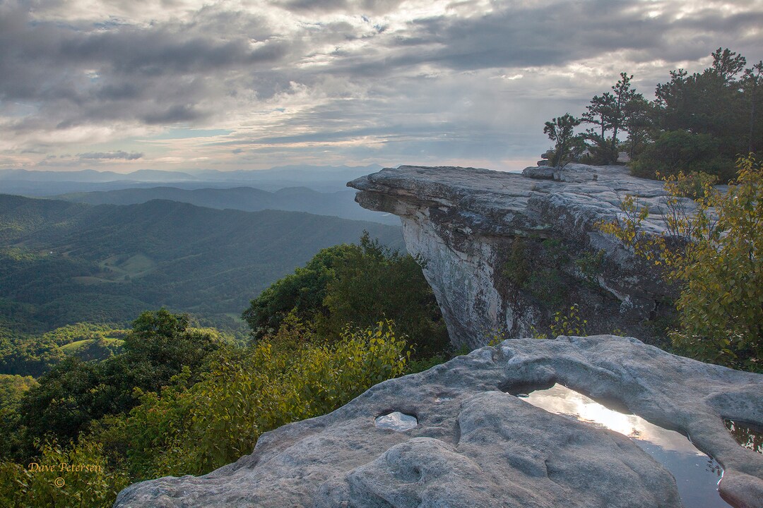 Mcafee Knob Sunrise. A Popular Hike Linked to the Appalachian Trail for