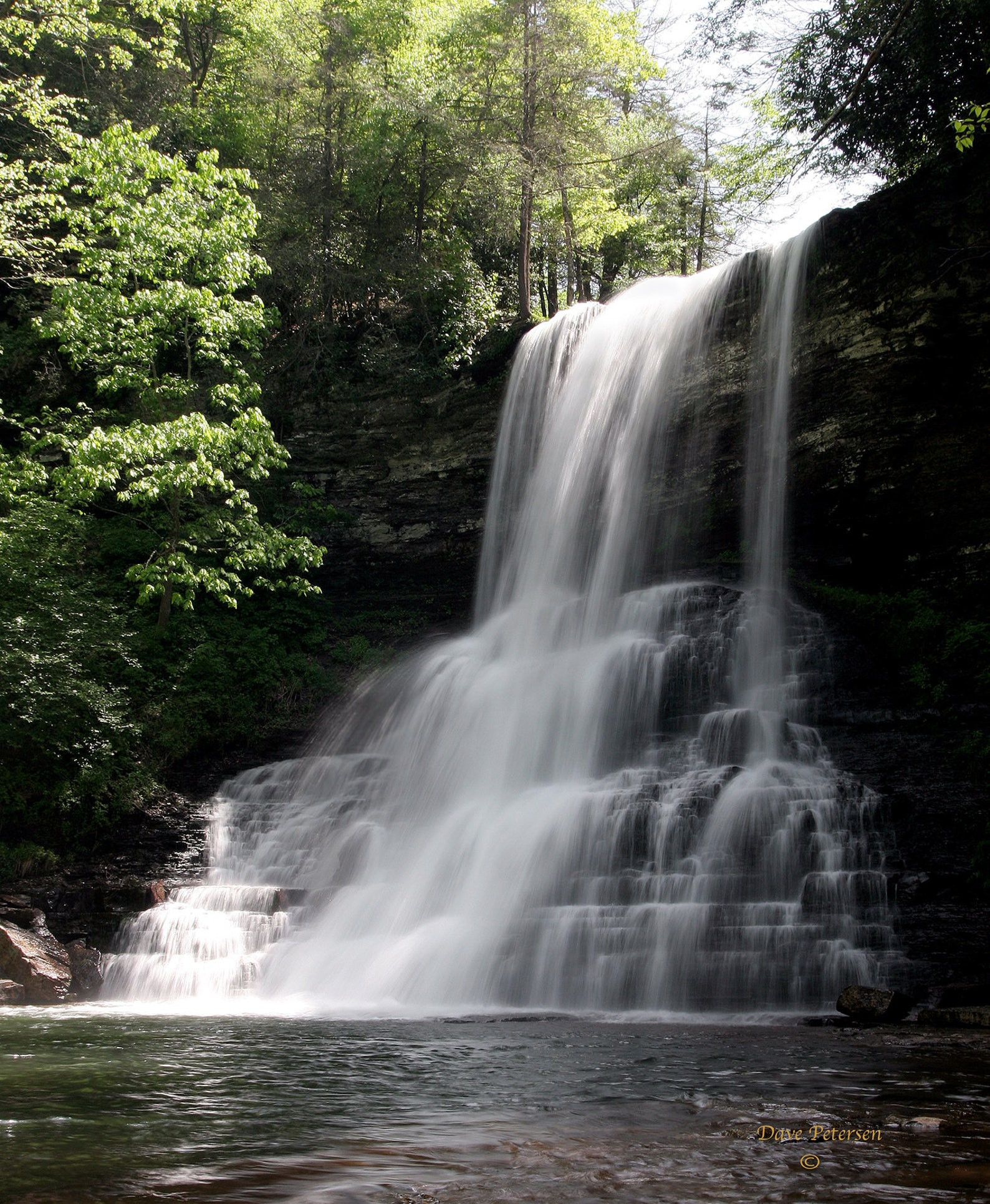 Cascades Falls in the Jefferson National Forest A Popular Etsy